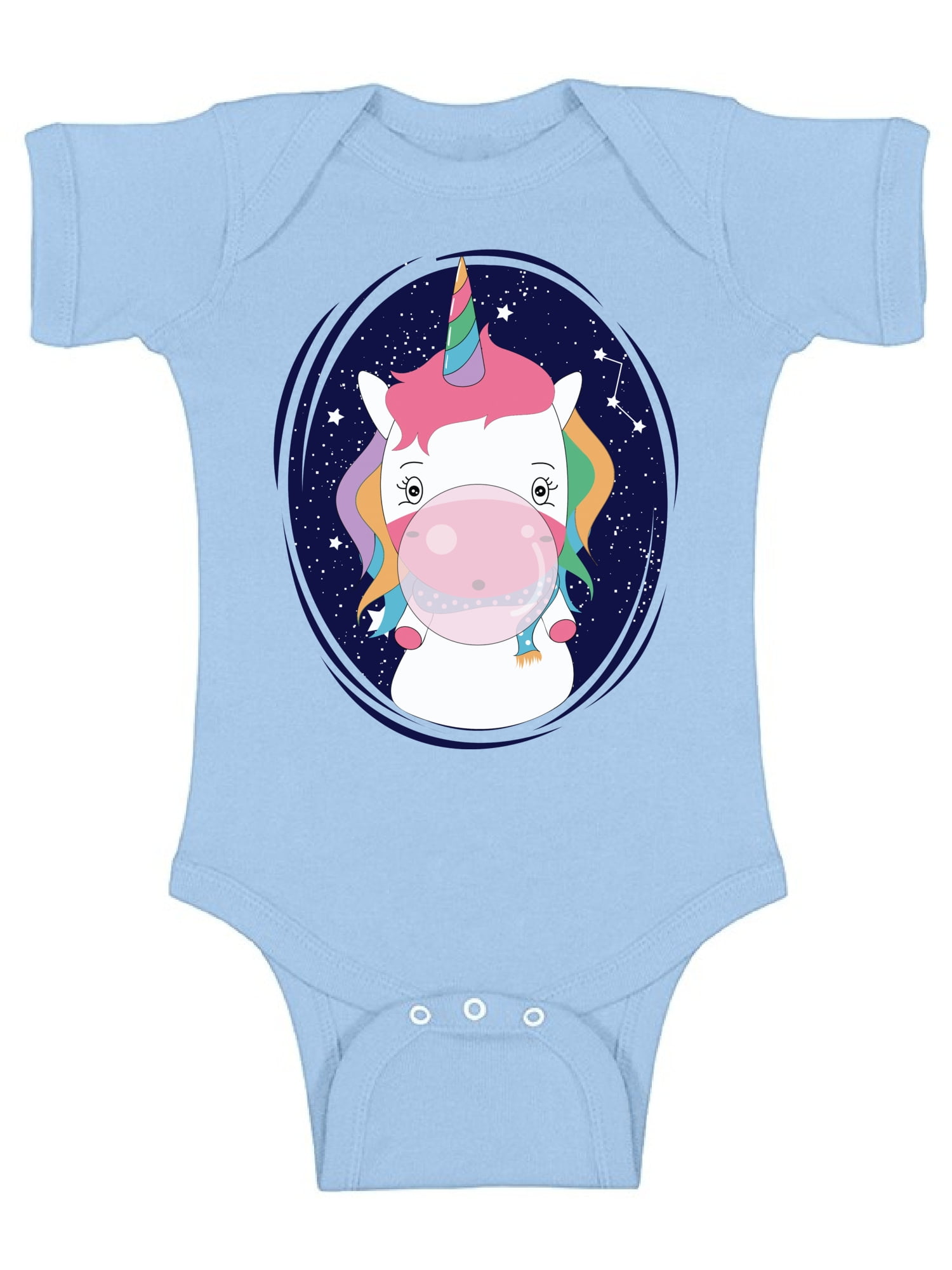 I'm A Unicorn Blue or Pink Soft Cotton Bodysuit New Baby Shower Present Gift 