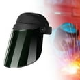 thumbnail image 6 of FashionCha Welding Face Shield Face Protector Clear Visor Comfortable Multipurpose Headgear dark green, 6 of 9
