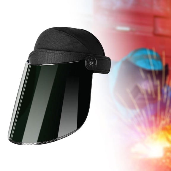 Máscara protectora para soldar, equipo de protección, pantalla facial abatible, cara completa para mecánica, fundición de metales, minerí verde oscuro