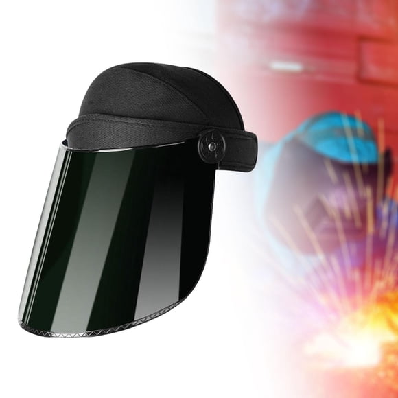 Máscara protectora para soldar, equipo de protección, pantalla facial abatible, cara completa para mecánica, fundición de metales, minerí verde oscuro