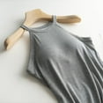 thumbnail image 5 of MESSUEN Camisole with Built in Bra Halter Tops for Women with Built in Bra Crew Neck Camisole with Bra Pads Bra One Vest Camisole Casual Blouses for Women Casual Tops for Women Gray M, 5 of 6