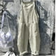 thumbnail image 1 of Mono de rayas con tirantes y pantalones de pierna ancha para mujer de estilo europeo y americano, 1 of 5