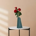 thumbnail image 5 of PATLOLLAV 1 Pcs Plastic Vase, Imitation Glazed Carved Flowers Vase, Unbreakable Centerpieces Flower Arrangement Decorative Vase Entryway Shelf Living Room Table Decor, 5 of 6