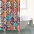 thumbnail image 4 of Waterproof Bohemian Shower Curtain 72x72 Inch Boho Style Polyester Unique Shower Curtain for Bathroom Hotel Home Decor with 12 Plastic Hooks, 4 of 5