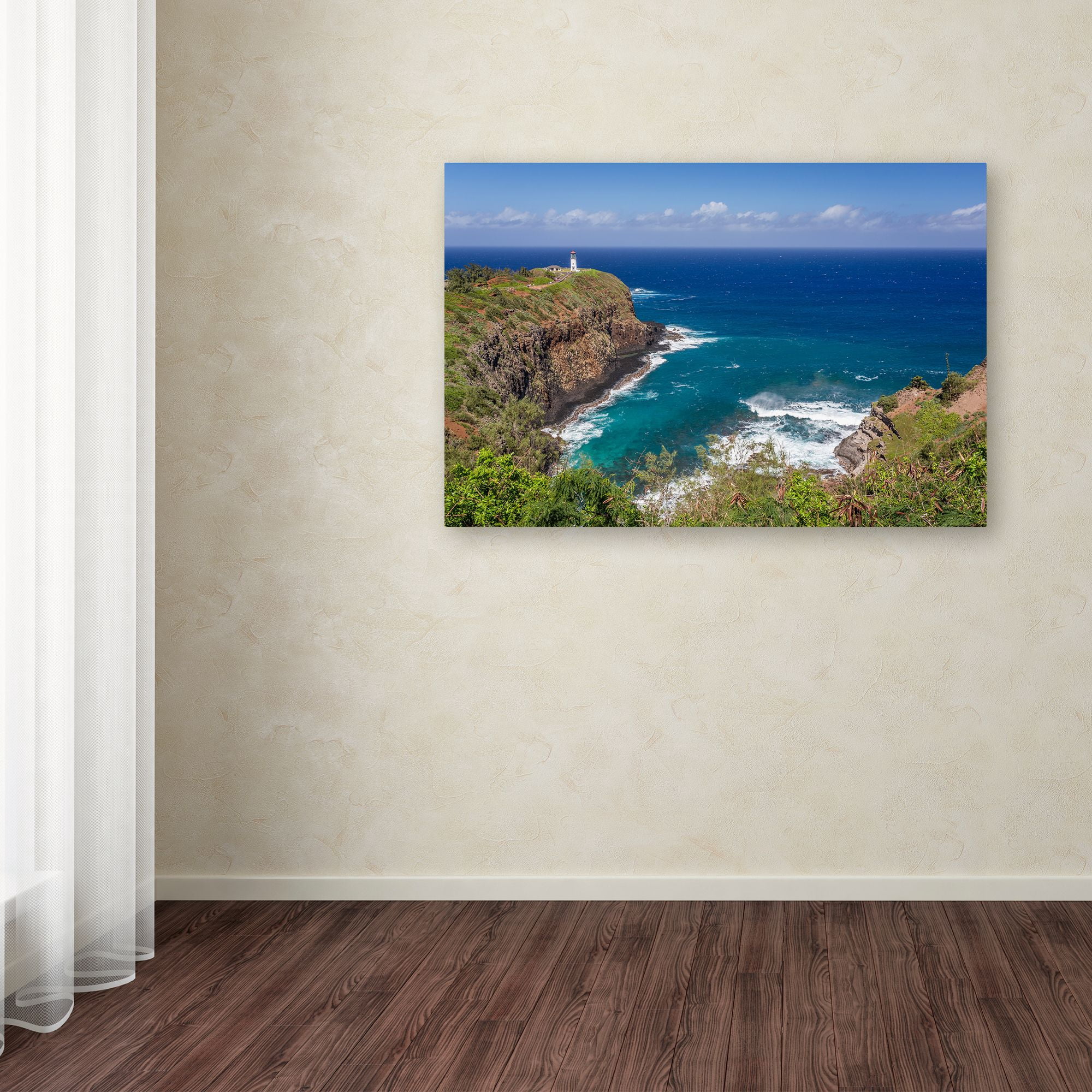 Pierre Leclerc 'Kilauea Lighthouse' Canvas Art 16 x 24