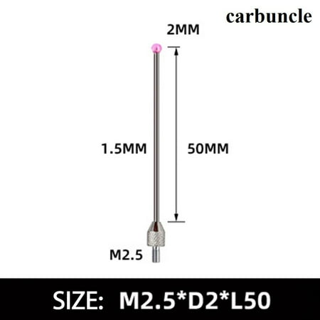 

2mm carbuncle Tungsten Steel Head M2.5 Thread Micrometer Gauge Indicator Probe