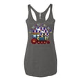 thumbnail image 2 of Wild Bobby Its Okay to Be Different | Train Autism Awareness Women Tri-Blend Racerback Tank Top, 2 of 6