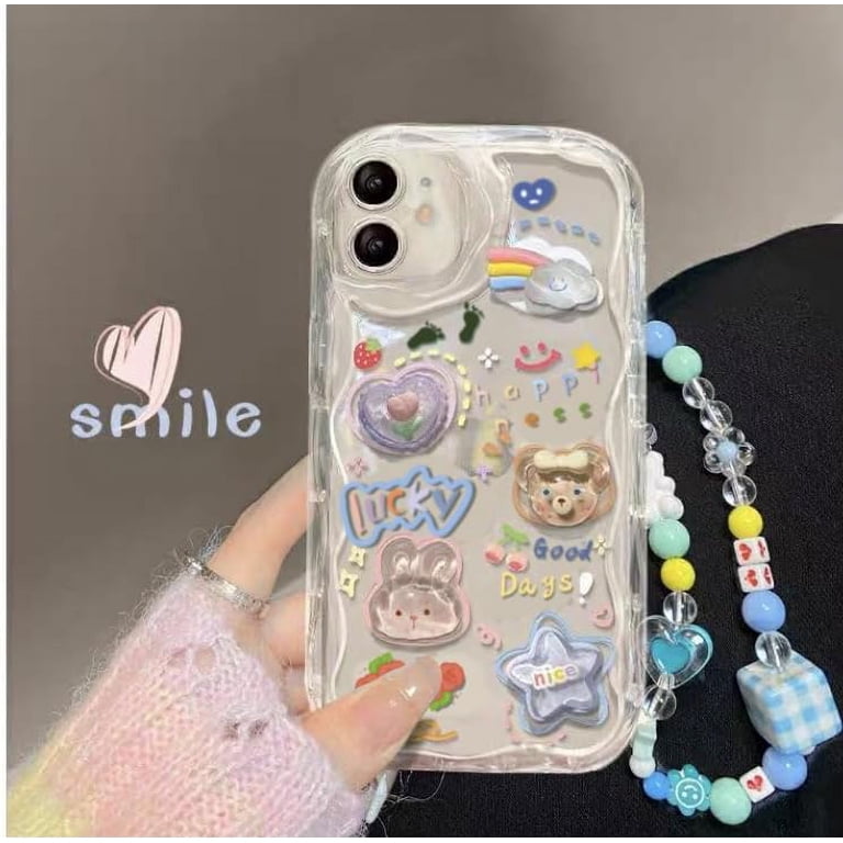 Cute Phone Case for iPhone 11 Teens Case with Cute Clear 3D Bear Floral  Aesthetic Phone Case with Lovely Bear Heart Charm Phone Case Girly Woman -  Walmart.com