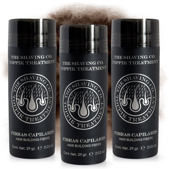 KIT X 3 FIBRAS CAPILARES THE SHAVING CO .TOPPIK TREATMENT CAFE GRANDE. UNISEX