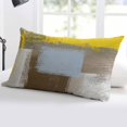 thumbnail image 5 of Yellow Brown Throw Pillow Cover 20 x 30 Inch Decorative Pillow Cover Abstract Blue White Vintage Oil Painting Lumbar Pillowcase Seasonal Rectangle Cushion Case for Couch Sofa Bed Living Room, 5 of 7