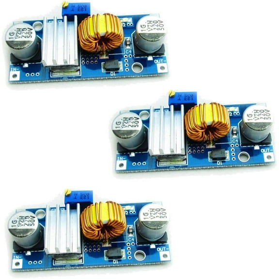 3pcs XL4015 4~38V to 1.25-36V 5A DC-DC Buck Converter Step Down Module 5A DC-DC Adjustable Step-Down Module XL4015 4~38v 96%