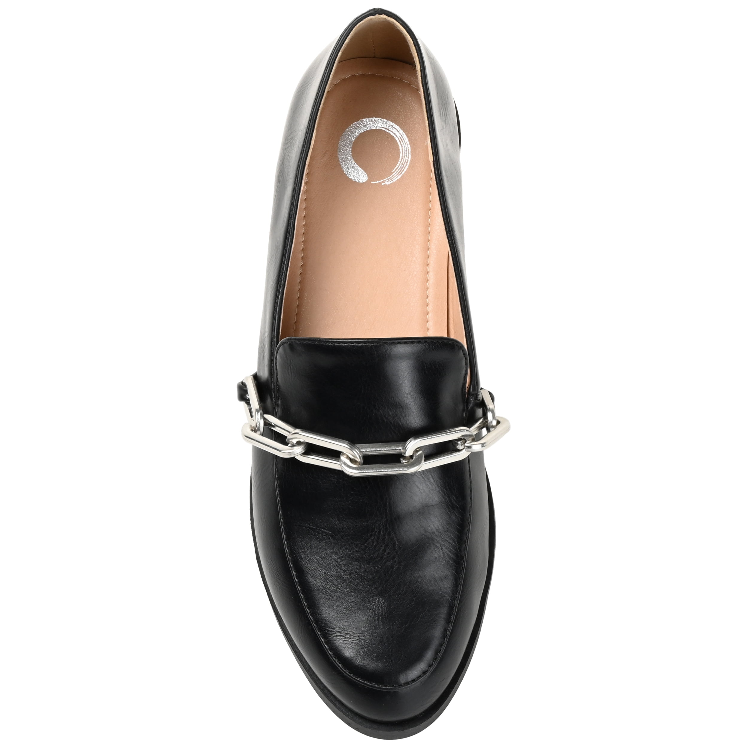 Journee Womens Madison Slip On Round Toe Loafer Flats