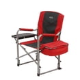 thumbnail image 1 of Kamp-Rite Chaise de Direction Portative avec Table d'Appoint, Glacière et Porte-Gobelet, Capacité de 350 LB, Rouge et Noir, 1 of 5