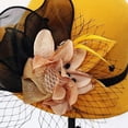 thumbnail image 5 of MEICHEN Vintage Wool Cloche Hat for Women Fashion Winter Floral Round Bucket Hat Womens Solid Color Bowler Hat, 5 of 5