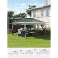 thumbnail image 3 of EastVita Dark Army Green+Hemp Grey-13x13 Ft Pop Up Gazebo Canopy Tent - Portable Lightweight UV Block Shade with Folding Design for Beach Camping Weddings and Parties Instant Setup Shelter, 3 of 8