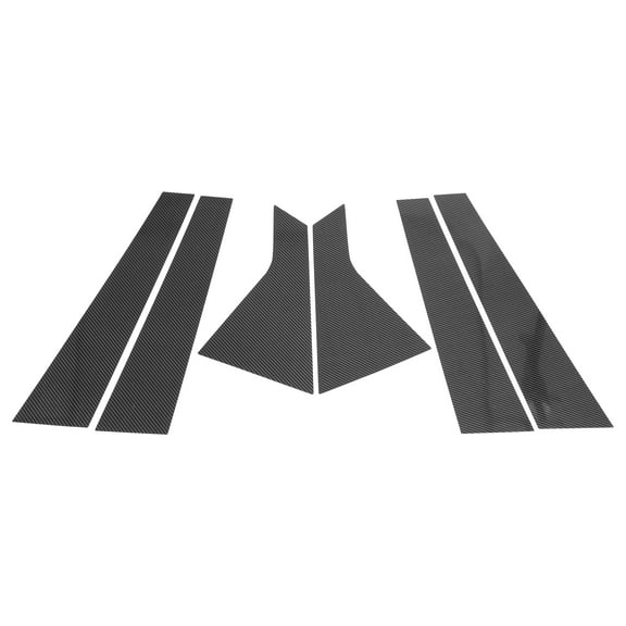 Unique Bargains Door Pillar Window Trim for Chrysler 200 2015-2019 Carbon Fiber ePattern Black Front Rear Left Right Anti Scratch Sticker Pillar Posts Cover 6 Pcs