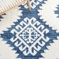 thumbnail image 6 of SAFAVIEH Moroccan Tassel Desmond Southwestern Shag Runner Rug, Blue/Ivory, 2'3" x 8', 6 of 8