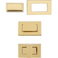 thumbnail image 3 of Hebilla de bolso oso de fresa 8 piezas dorada Hardware interruptor giratorio, 3 of 5
