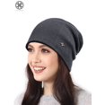 thumbnail image 6 of Luxtrada Mens Winter Warm Knitting Hats Plain Skull Beanie Cuff Toboggan Knit Cap (Coffee), 6 of 8