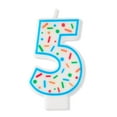 thumbnail image 3 of Multicolor Confetti Number 5 Birthday Candle, by Way To Celebrate, 3 of 6