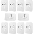 thumbnail image 1 of 10 Piezas De Clavos Adhesivos Para Colgar Sin Perforar Colgadores De Cuadros Adhesivos Tornillos Adhesivos Desmontables Ganchos De Clip De Marco Adhesivos Para Marcos De Pared, Cuadros, Po Rojo Verde Cocina, Decoración y Otros, 1 of 5