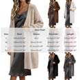 thumbnail image 4 of Gamivast Long Cardigan Sweaters for Women Plus Size Fuzzy Open Front Duster Coat Soft Fluffy Knit Outerwear Long Sleeve Casual Loungewear Cozy Cover Up for Fall Winter, 4 of 6