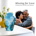 thumbnail image 7 of Mountain Memorial Urns For Human Ashes Adult Female - Blue Urns For Adult Male - Purple Funeral Urn For Man And Woman, 1 Large & 4 Keepsake - Memorial Urn For Human Ashes Mom & Dad - 10 & 3 Inch, 7 of 7