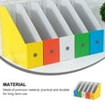 thumbnail image 4 of 1 Set of File Document Storage Rack Desktop Bookshelf Office Files Books Holder, 4 of 7