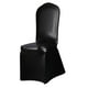 thumbnail image 5 of Pu cuero elástico estiramiento slipcover comedor silla cubierta negro negra Sunnimix Cubierta de la silla del comedor, 5 of 8