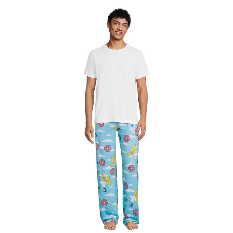 The Simpsons Homer Donut Clouds Mens and Big Mens Graphic