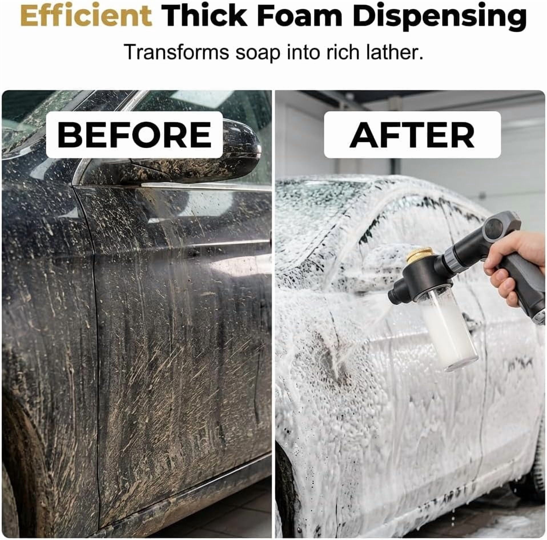 Turn Any Hose Into A High Pressure Water Cleaning Jet, 2026 New Power Jet Water with High Pressure Hose Nozzle, Multi Function Lawn & Garden Watering Sprayer for Yard Car