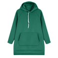 thumbnail image 3 of Womens Hoodies Dress Work Tunics Airport Travel Outfit Tunic Tops Comfort Soft Basic Tops Slouchy Yoga Fashion Clothing Basic Tees Hoodies, 3 of 6