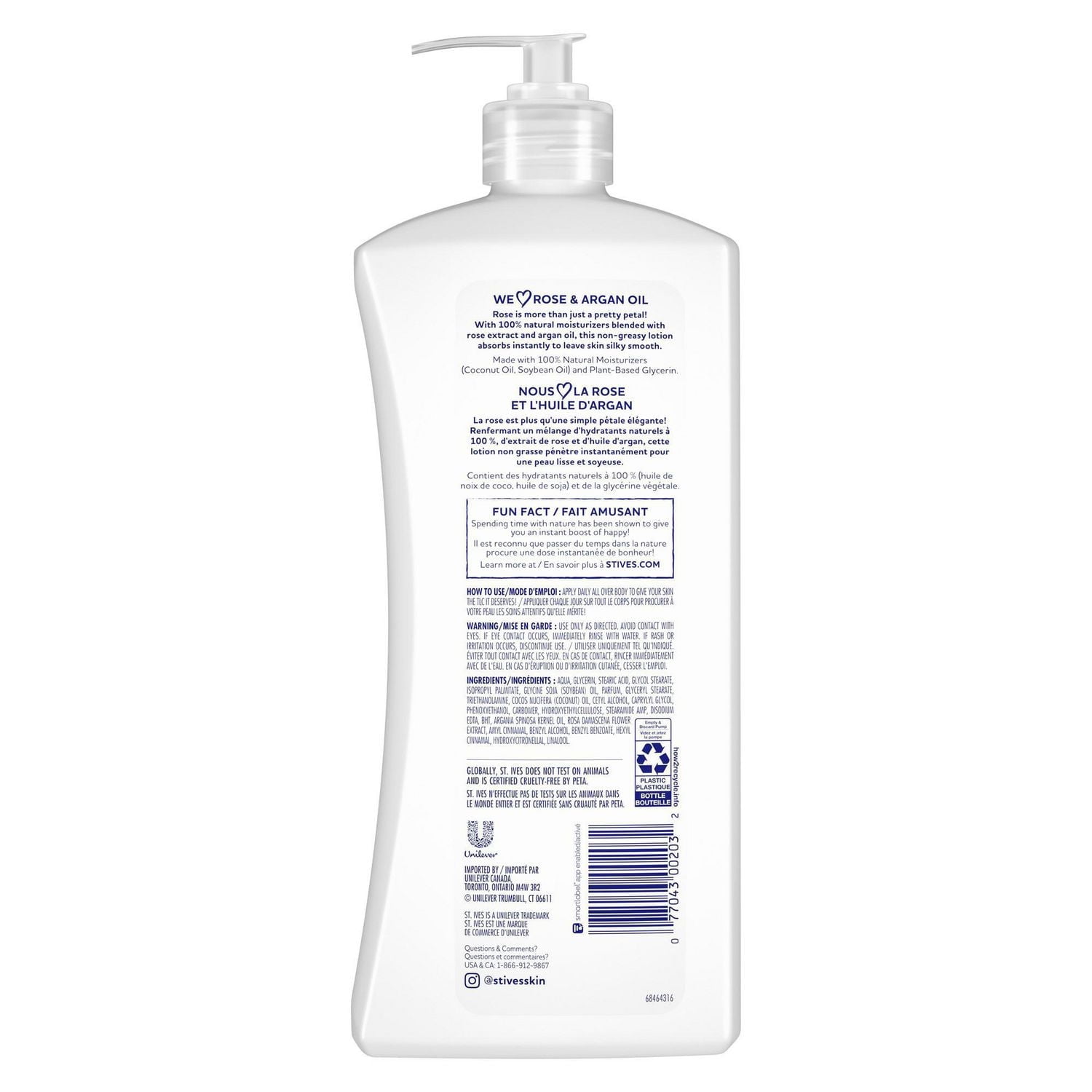 St. Ives Rose and Argan Oil Smoothing Body Lotion