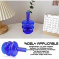 thumbnail image 6 of ABCISI Taper Candle Holders, Glass Candle Stick Holder Modern Candle Holders for Tapered Candlesticks Wedding Reception Centerpieces Christmas (Dark Blue), 6 of 14