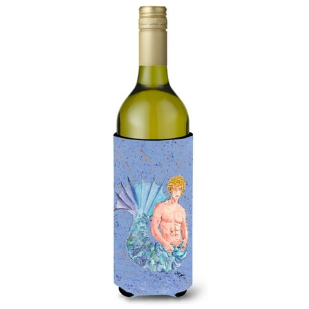 

Caroline s Treasures 8347LITERK Merman Wine Bottle Hugger Wine Bottle multicolor