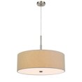 thumbnail image 2 of 60W X 4 Lonoke Pendant Fixture With Hardback Drum Shade, Grey, 2 of 3