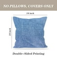 thumbnail image 4 of LALILO Throw Pillow Covers Jeans Denim Blue Cloth Clothing Color Cushion Cover 18" x 18", 2 Pack, 4 of 6
