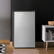 Hisense 4.4 Cu Ft Compact Refrigerator, Stainless Steel Single Door Mini Fridge, Energy Star for Apartment, Dorm, Office, Garage