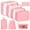 Pink, variant on DISEN 8Pcs Packing Cubes for Luggage , Travel Packing Organizers Packing Cubes for Travel (Black)