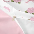 thumbnail image 4 of Erosebridal Garden Hydrandrea Flower Twin Bedding for Girls, Kawaii Pink Bow-Tie Duvet Cover Set, Pink Reversible 2pcs, 1 Duvet Cover and 1 Pillowcase, No Comforter, 4 of 6