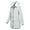 Light Grey, variant on Capreze Winter Coat For Womens Zip Hooded Puffers Jackets Mid Length Thickened Buttons Warm Outwear Light Grey 4XL
