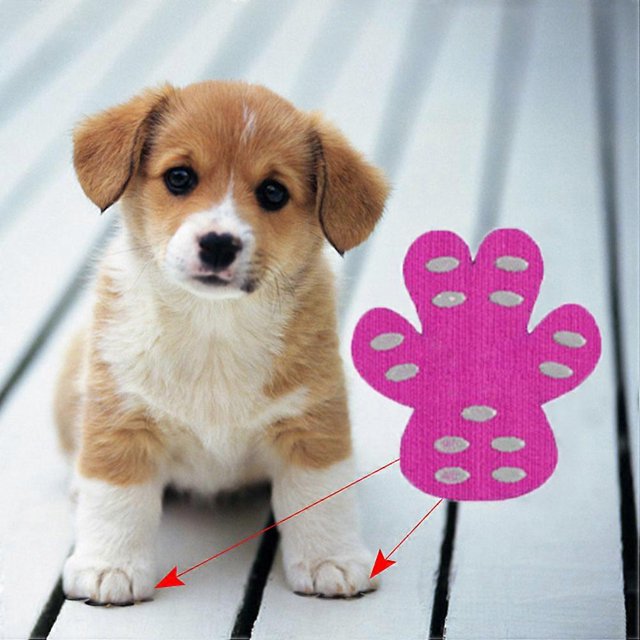 4pcs/set Dog Paw Protection Pads Anti Slip Pet Paw Protector Self Adhesive Dog Paw Stickers