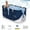 Blue White, variant on ANJORALA 47in Portable Foldable Bathtub for Adult, Freestanding Hot Ice Bath Tub, Starry Blue