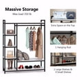 thumbnail image 2 of Tribesigns Free-Standing Closet Organizer,Heavy Duty Clothes Rack with 6 Shelves and Hanging Bar, Large Closet Storage System & Closet Garment Shelves, 2 of 6