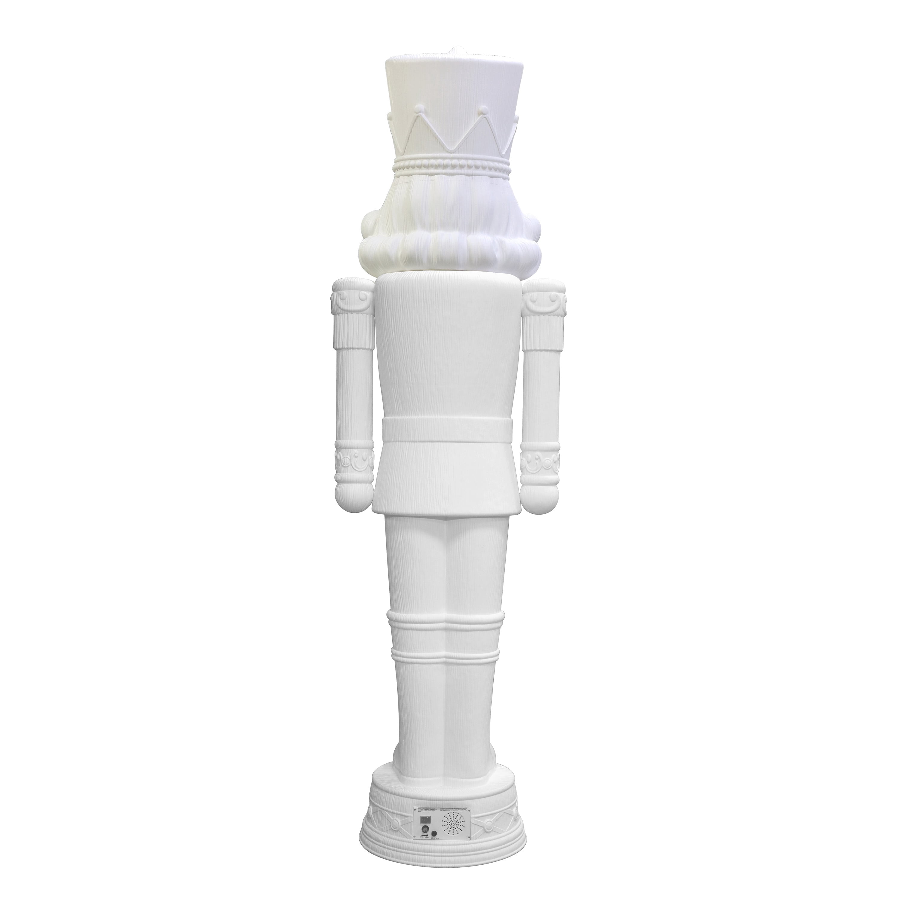 Giant Paint-it-Yourself Light-Up LED Nutcracker Christmas Decoration, White, 6.25', by Holiday Time
