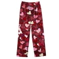 thumbnail image 4 of TIMIFIS Pyjamas de la Saint-Valentin pour Femmes Ensembles de Pyjamas pour Dames Décontractés à Manches Longues Mignon Imprimé Cœur Chemise Boutonnée Décontractée Hauts avec Pantalon Long Ensembles de Pjs, 4 of 4
