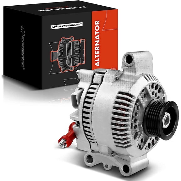 A-Premium Alternator Compatible with Ford Escort 1998-2003 L4 2.0L, 95Amp 12V 6-Groove Pulley Clockwise, Replace# 400-14096, F7PU-10300-JA, F7PU-10346-JA