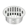 thumbnail image 1 of Tapa de Drenaje de Piso Uxcell, Tapa de Drenaje Antibloqueo de Acero Inoxidable de 4.4 Pulgadas para Baño y Cocina al Aire Libre, Boca Plana de 88, 1 of 6