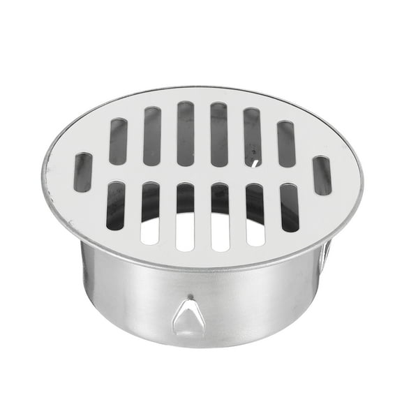 Uxcell Floor Drain Cover,, 4.4 Inch Stainless Steel Anti Block Drain Cover for Outdoor Bathroom Kitchen, 88 Flat Mouth