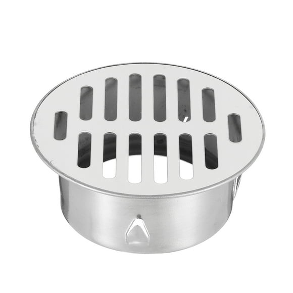 Uxcell Floor Drain Cover,, 4.4 Inch Stainless Steel Anti Block Drain Cover for Outdoor Bathroom Kitchen, 88 Flat Mouth
